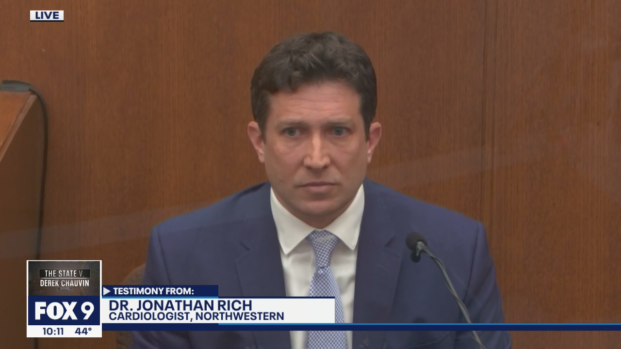 Cardiologist Dr. Jonathan Rich gives opinion on cause of George Floyd's death