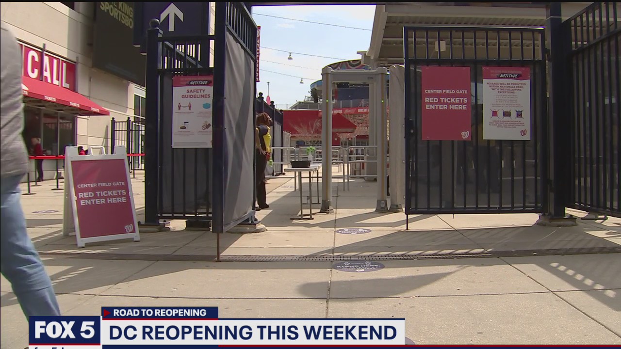 Washington Nationals return to 100% capacity at Nationals Park