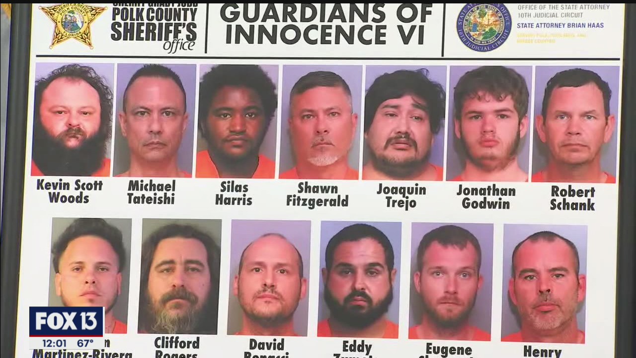 Midday update: Over a dozen arrested in 'Operation Guardians of Innocence'