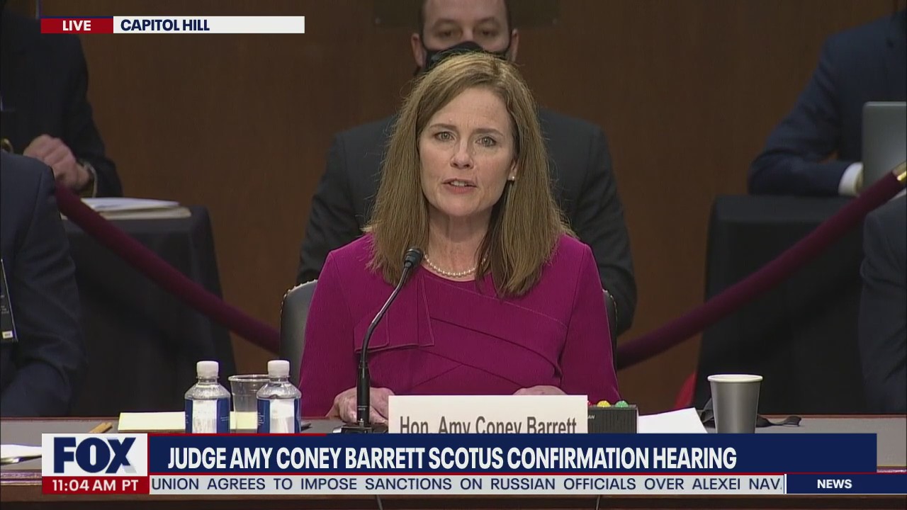 Judge Amy Coney Barrett gives opening statement at Supreme Court confirmation hearing