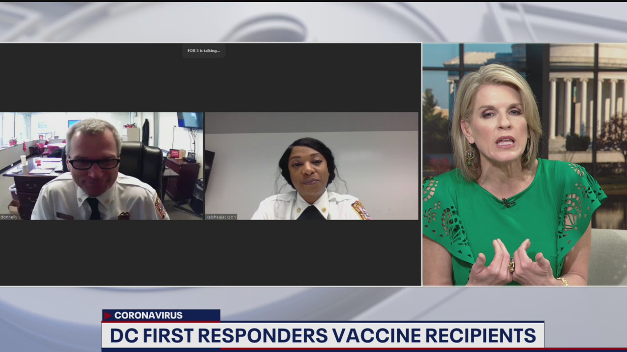 DC first responders receive COVID-19 vaccine