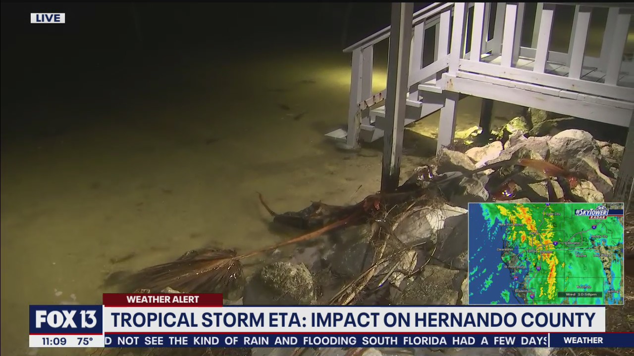 High tide, Eta threaten flooding in Hernando County