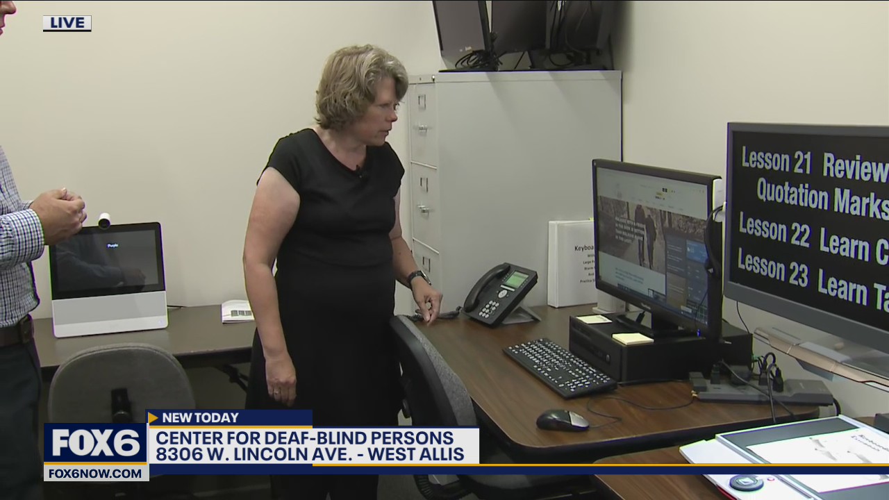 Technology Room at the Center for Deaf-Blind Persons