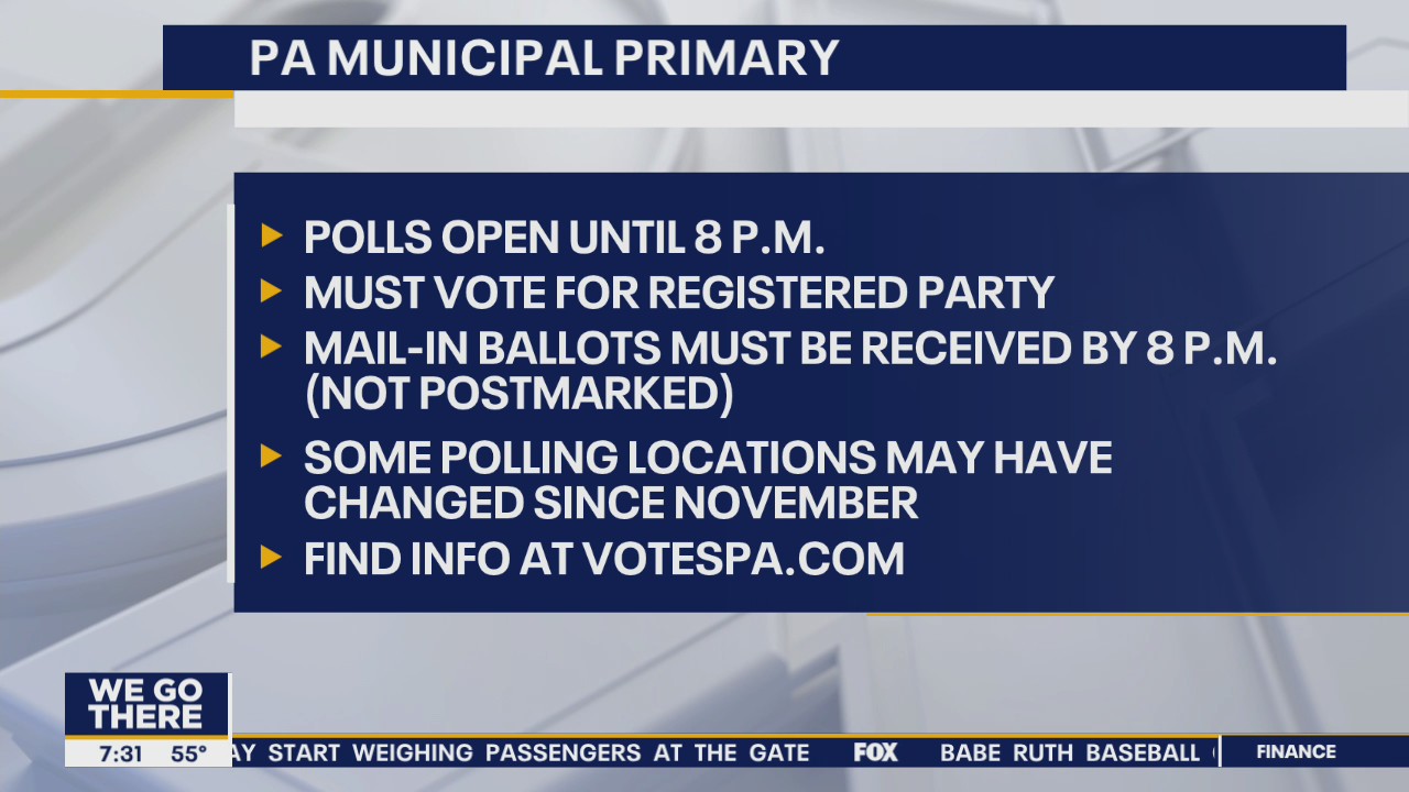 Voting in PA's Municipal Primary