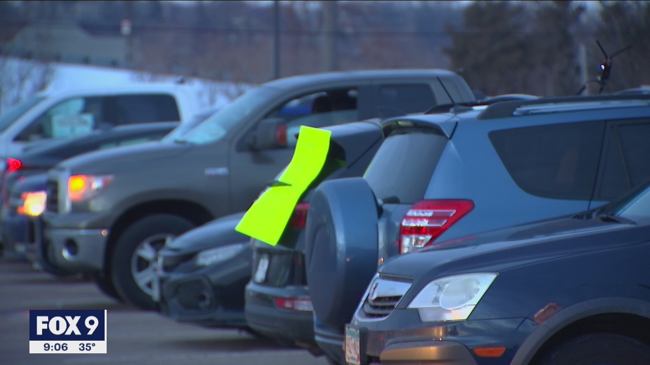 Teachers hold car rally to call for delay to in person learning
