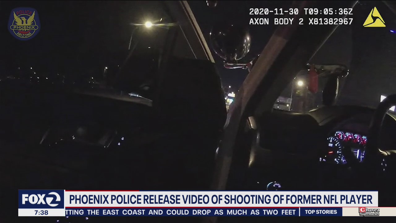 Police release video of fatal shooting of NFL player