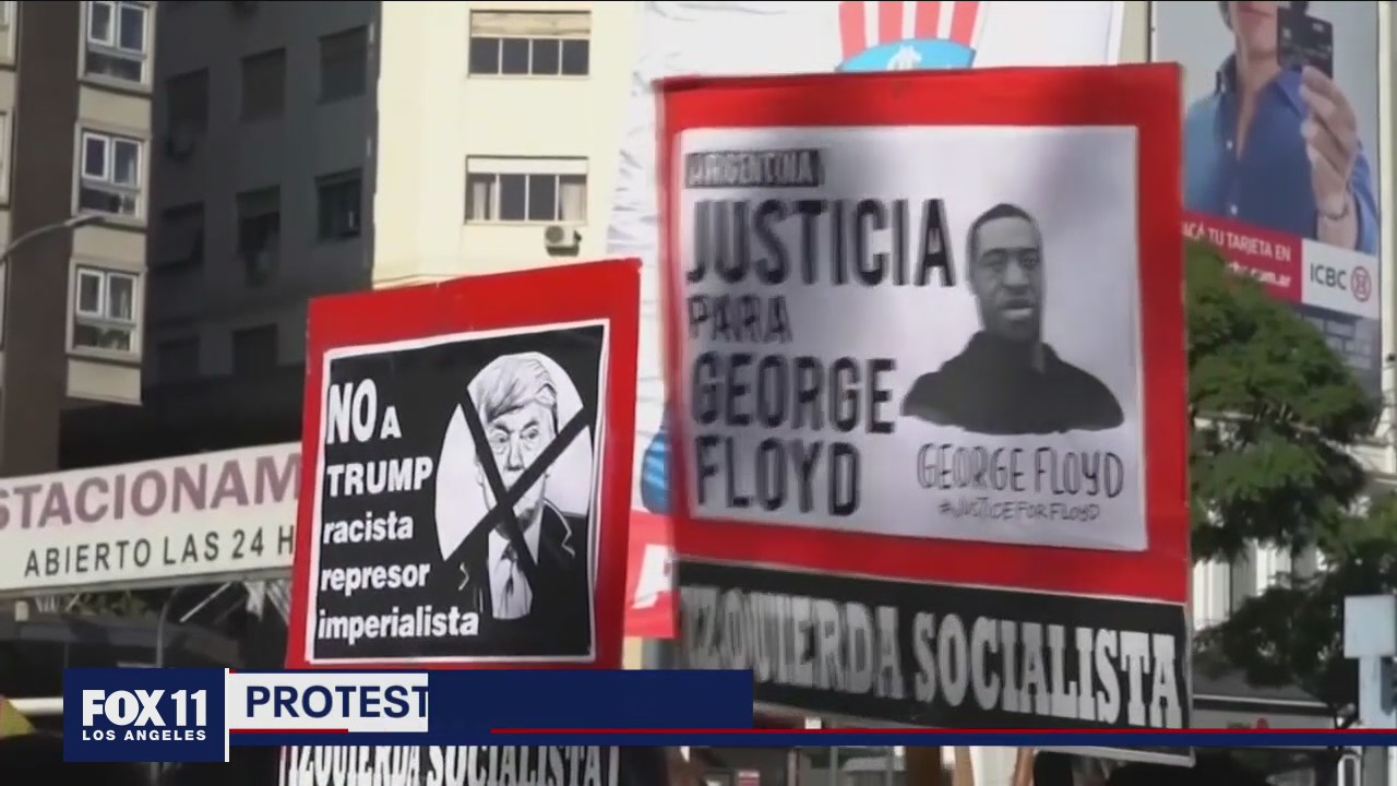 Protesters call for criminal justice reform in downtown Los Angeles