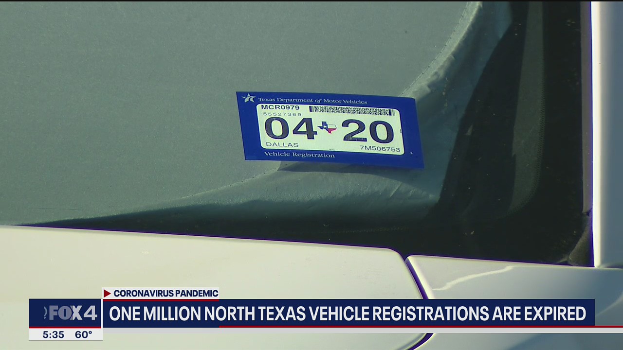 1 million North Texans still need to get vehicle registration renewed before waiver ends in April