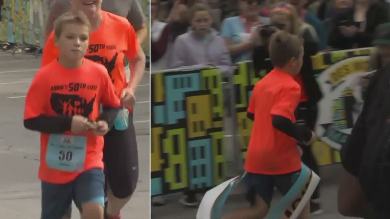 11-year-old boy may be youngest person to run half marathons in all 50 states
