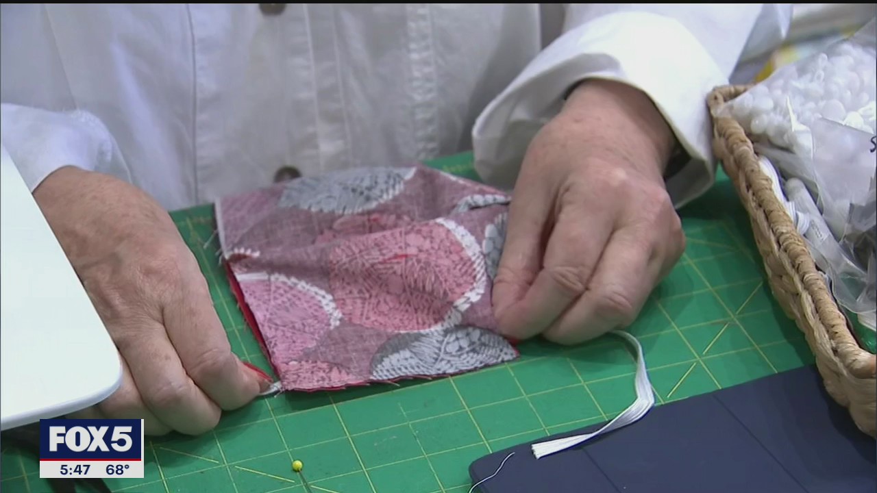 Quilting masks for medical workers