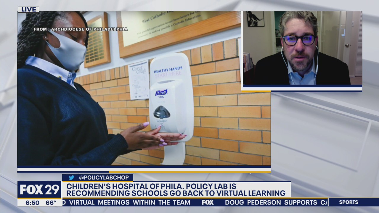 Children's Hospital of Philadelphia's PolicyLab recommends schools going back to virtual learning