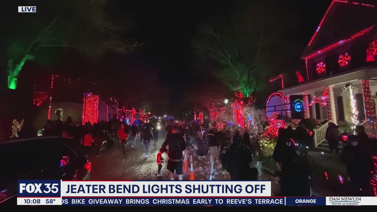 Beloved Jeater Bend holiday light show in Celebration going dark