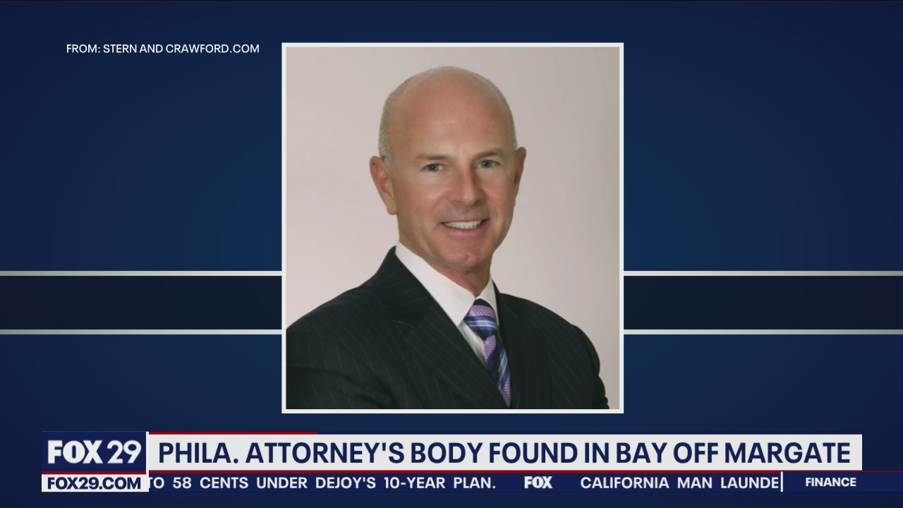 Philadelphia attorney's body found in bay off Margate