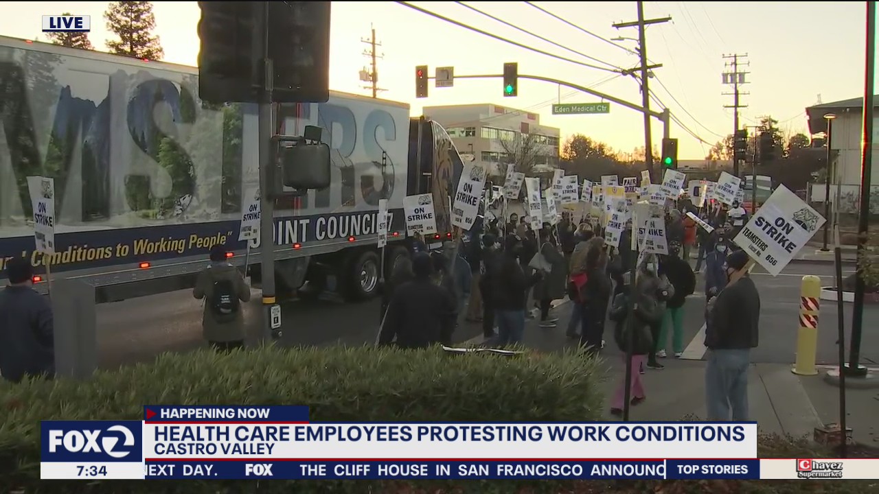 Healthcare workers on the picket lines