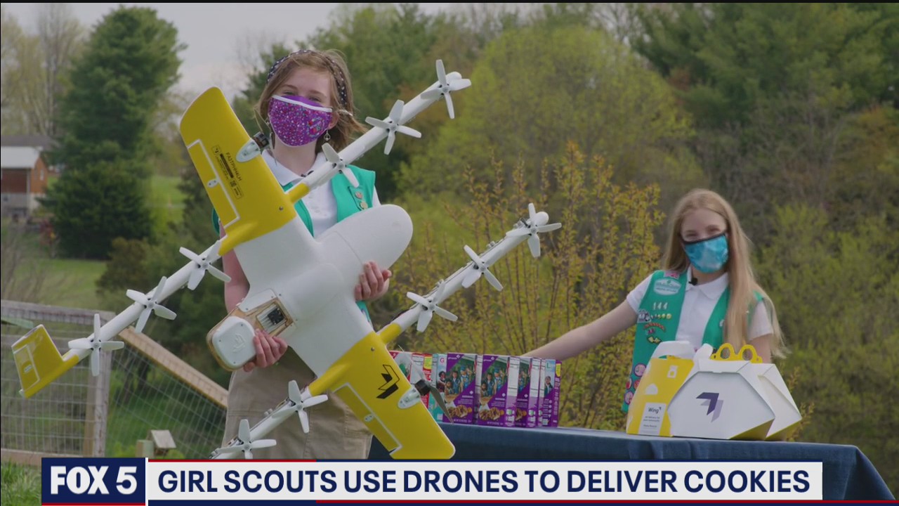 Virginia Girl Scout troop uses drones to pass pandemic hurdles