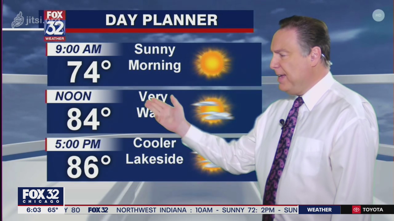 Morning forecast for Chicagoland on June 17th
