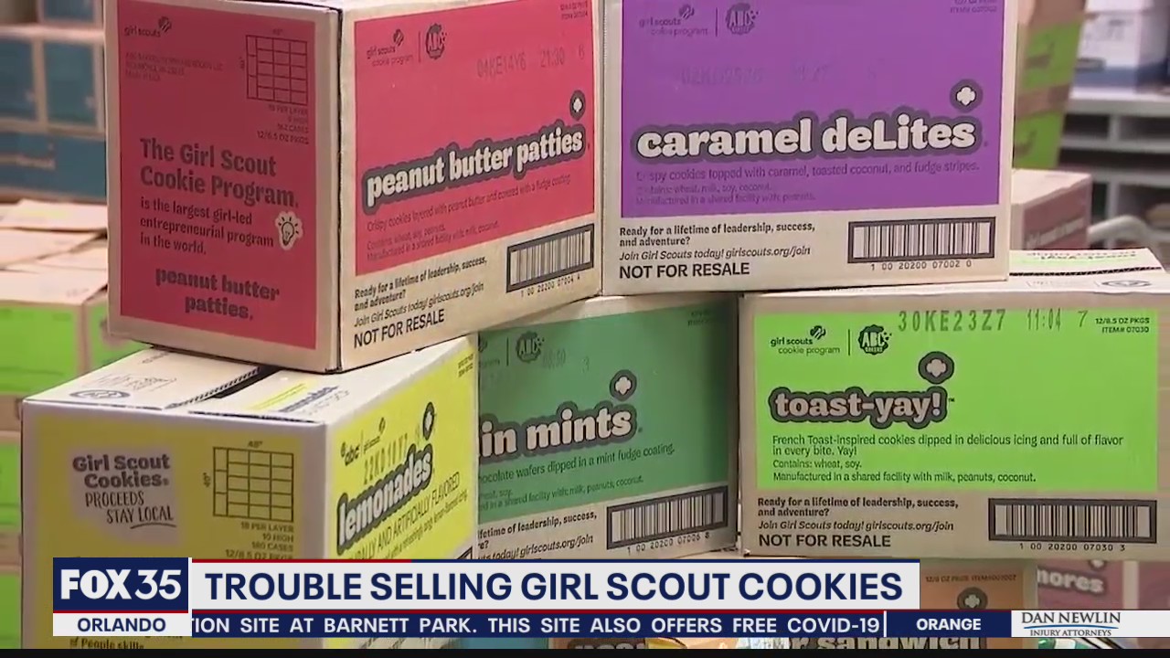 Trouble selling Girl Scouts cookies