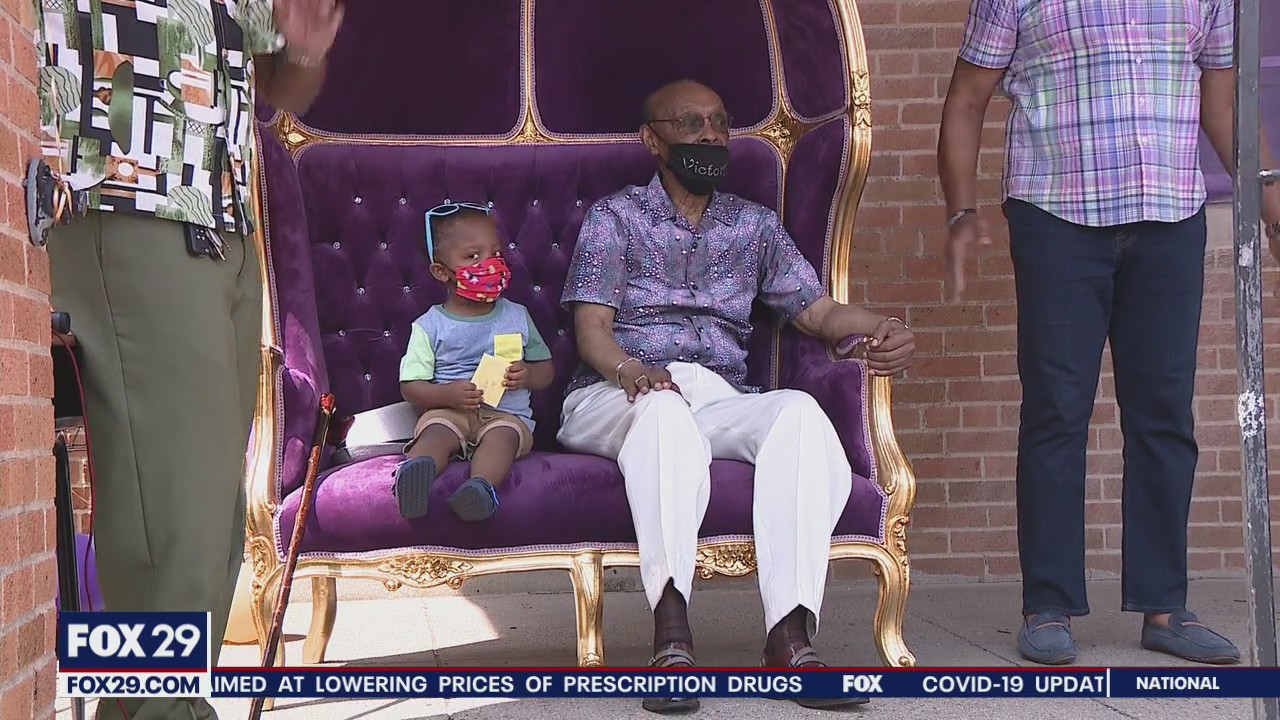 Drive by birthday celebration held for Philadelphia pastor