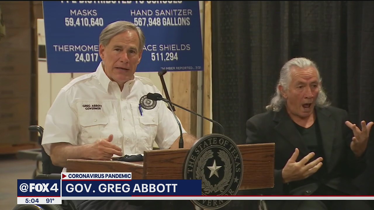 Gov. Greg Abbott: Texas to provide PPE at no cost to schools
