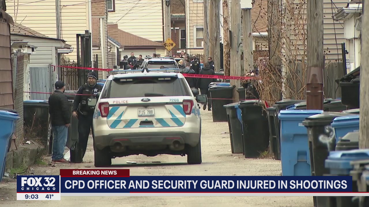 Brighton Park shooting: Suspect dead, CPD officer injured and loss prevention officer in 'grave condition'