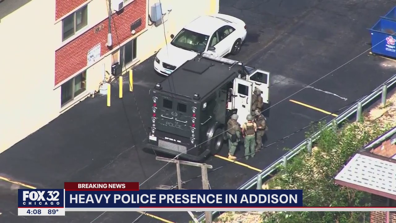 Police presence in Addison