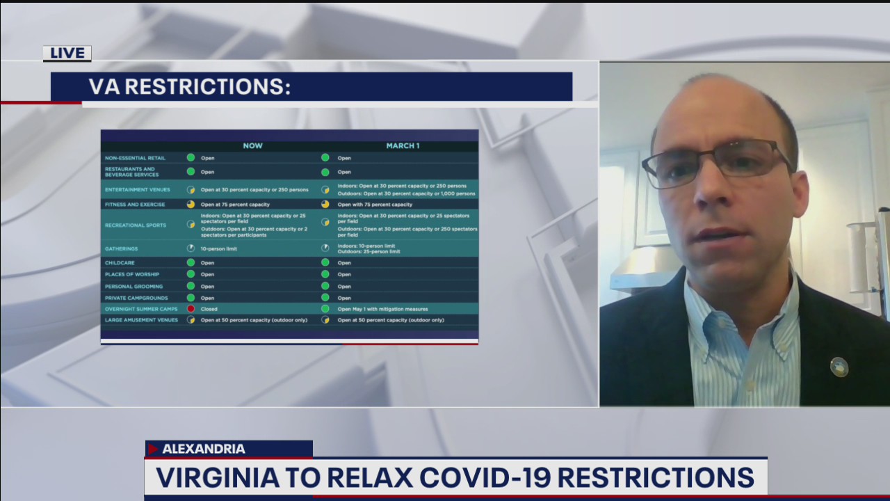 Alexandria mayor talk about relaxed coronavirus restrictions in Virginia