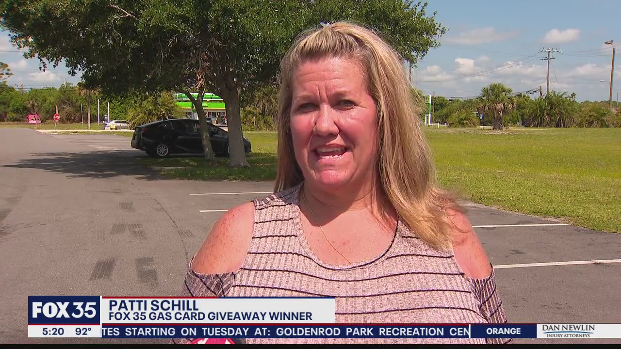 FOX 35 Gas Giveaway Winner