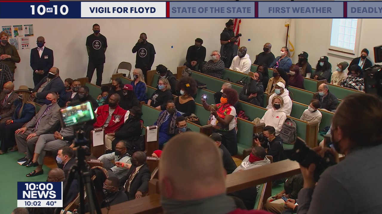 George Floyd honored with vigil in Minneapolis on eve of Chauvin trial