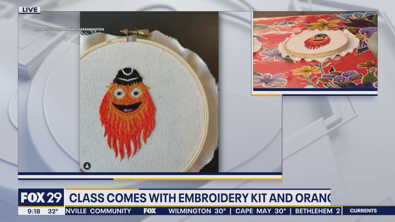 Kensington bar hosts Gritty-themed sip n' stitch