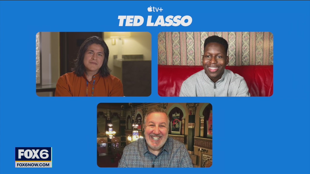 Gino talks with cast of Ted Lasso
