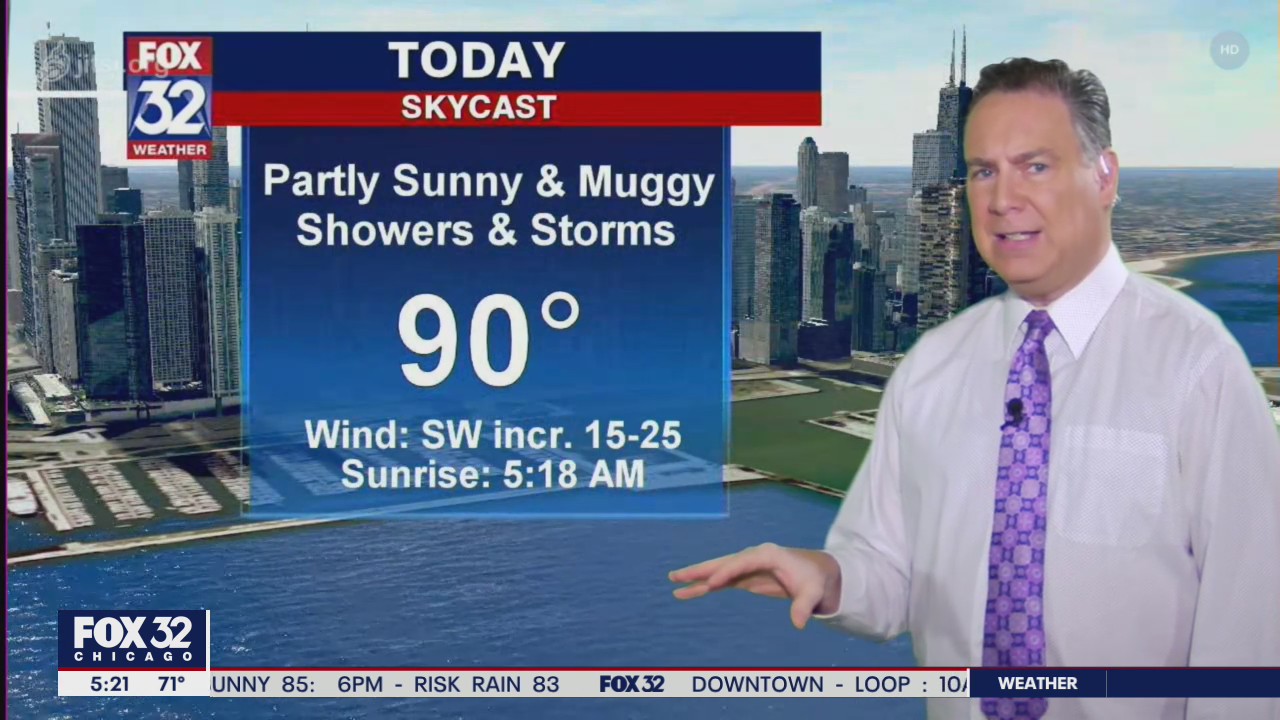 Friday morning weather forecast for Chicago
