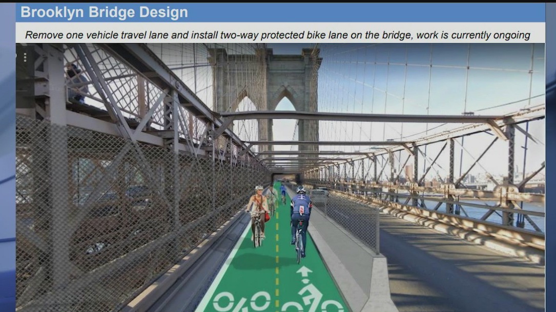 Construction to begin on Brooklyn Bridge bike lanes