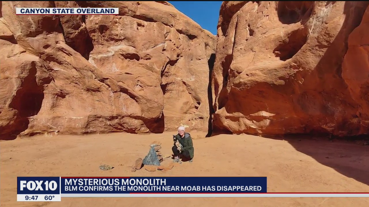 Visitors report mysterious Utah monolith's disappearance