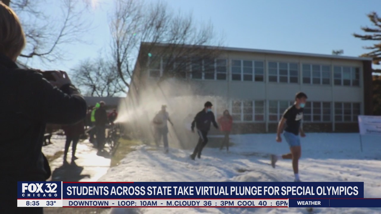 Students across Illinois take virtual polar plunge for Special Olympics Chicago