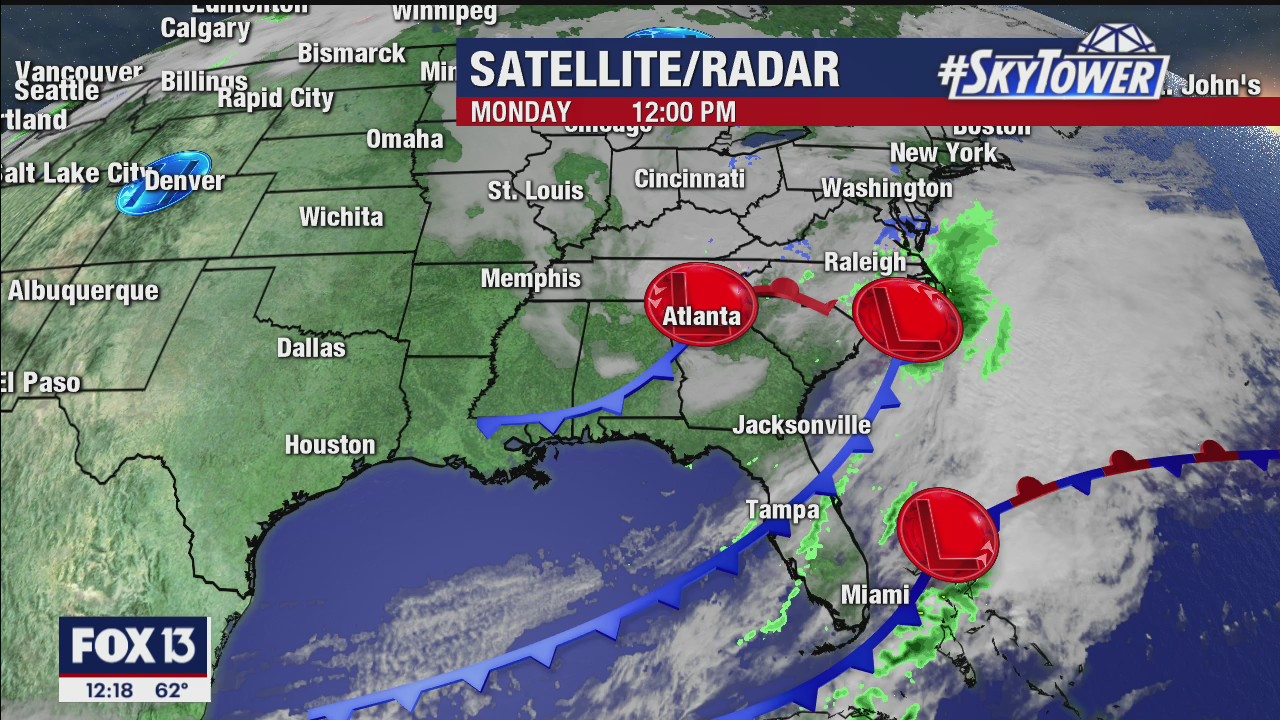 Monday afternoon forecast