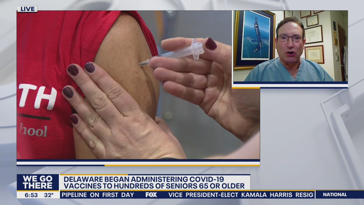 Delaware begins administering coronavirus vaccines to 65+ seniors