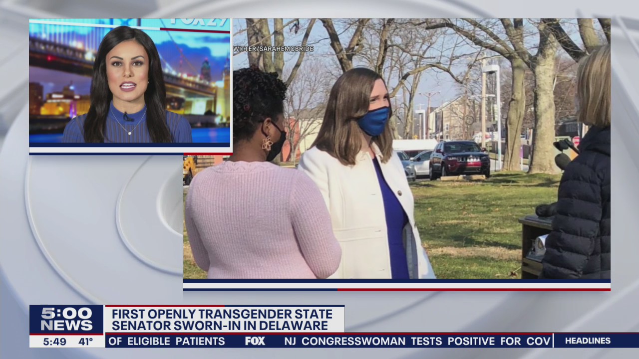 Delaware Sen. Sarah McBride sworn in becoming nation's first transgender senator