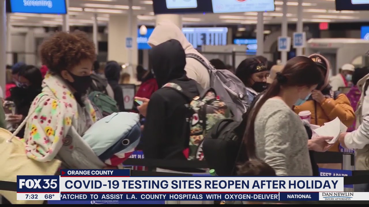 COVID-19 testing sites reopen after holiday