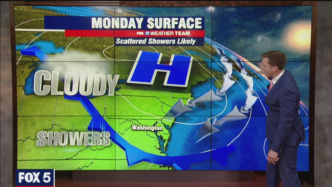 FOX 5 Weather forecast for Monday, May 24