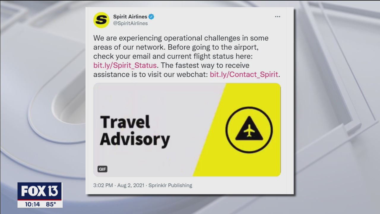 Passengers frustrated as Spirit cancels multiple flights