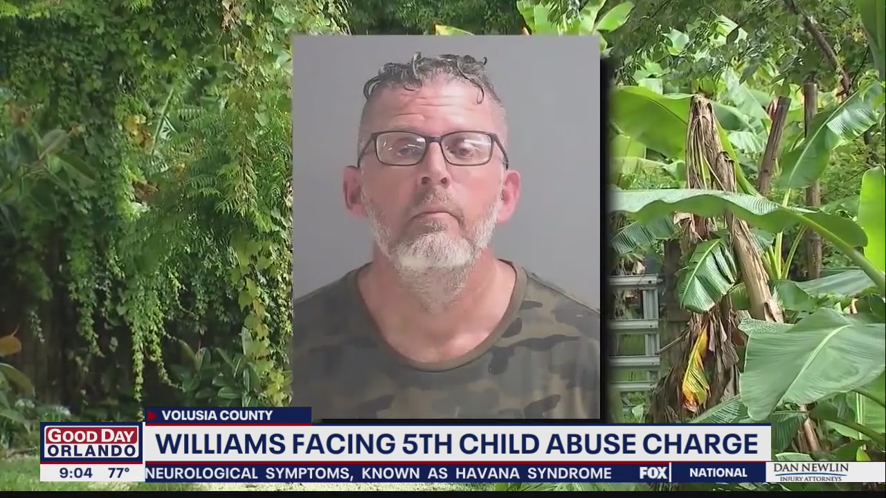 Williams faces 5th child abuse charge