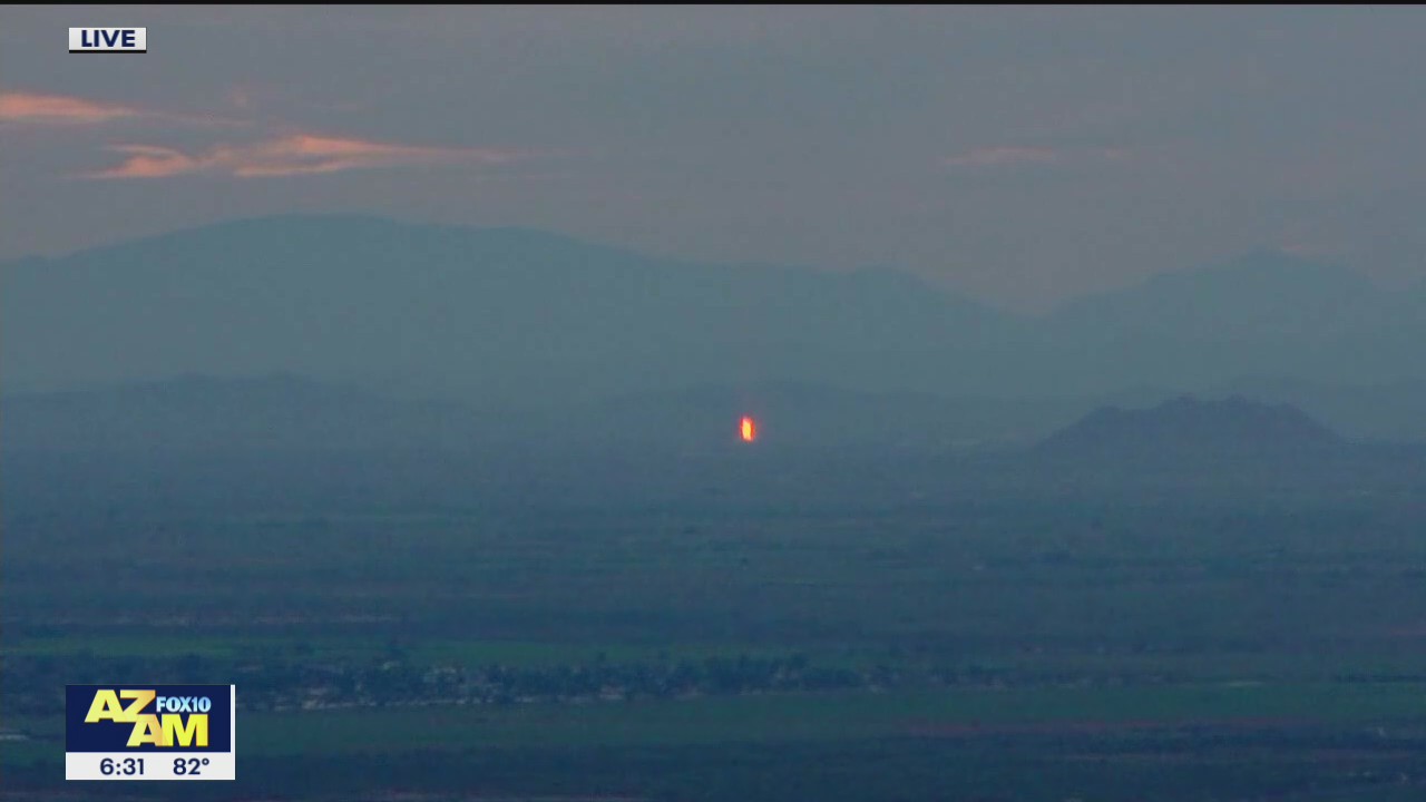 Large fire burning in Coolidge
