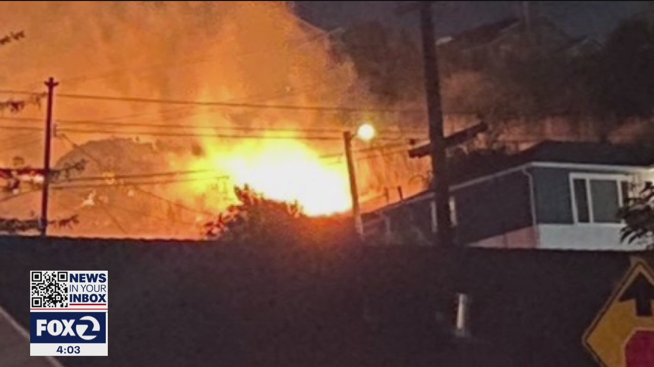 Fireworks suspected cause of Vallejo fire that came dangerously close to neighborhood