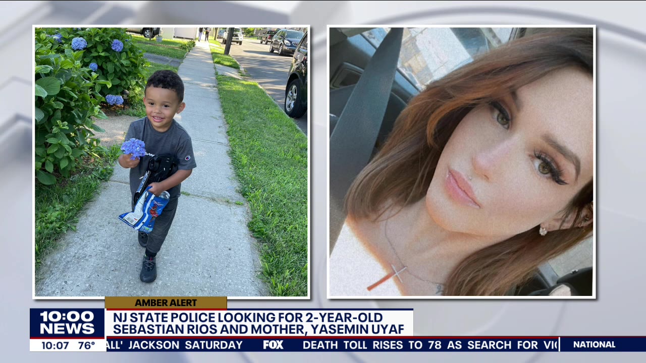 Amber Alert issued for NJ toddler, mother believed to have been abducted by child's father, police say