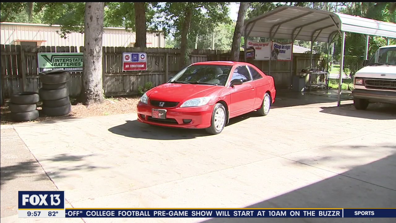 Mechanic gives woman new car