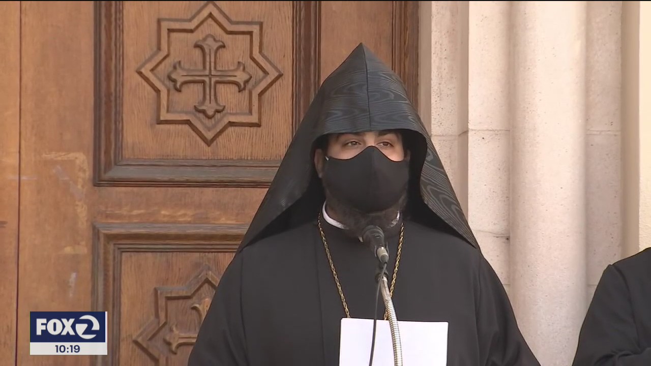 San Francisco clergy, civic leaders gather for Armenian church solidarity vigil