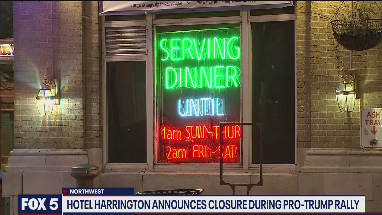 Hotel and popular conservative bar shutting down on protest days