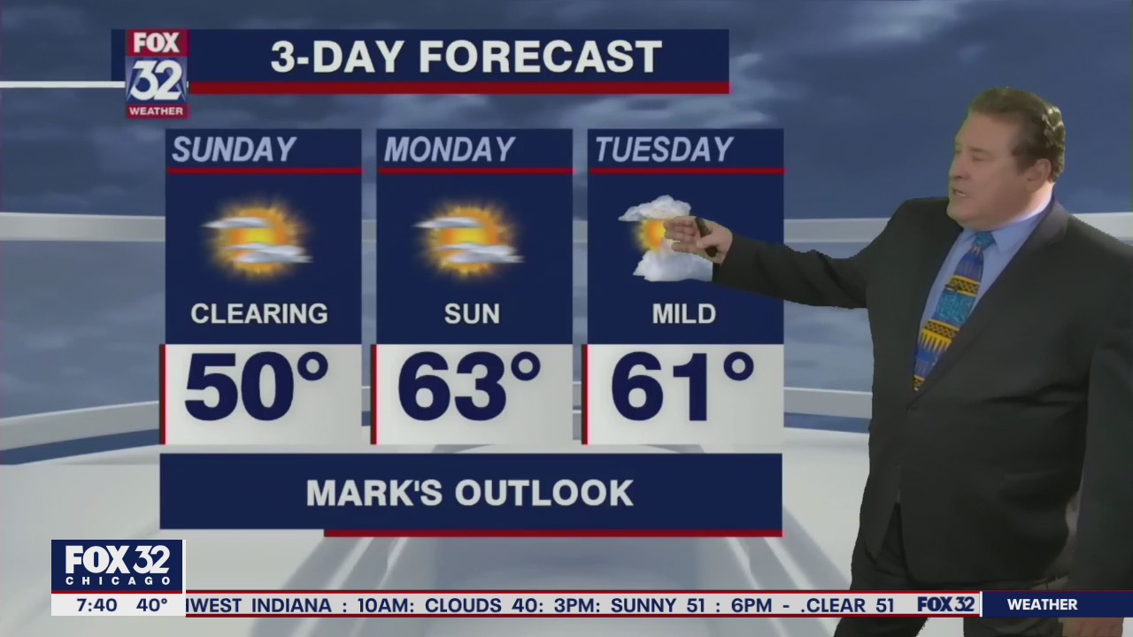 Sunday morning forecast for Chicagoland on March 28
