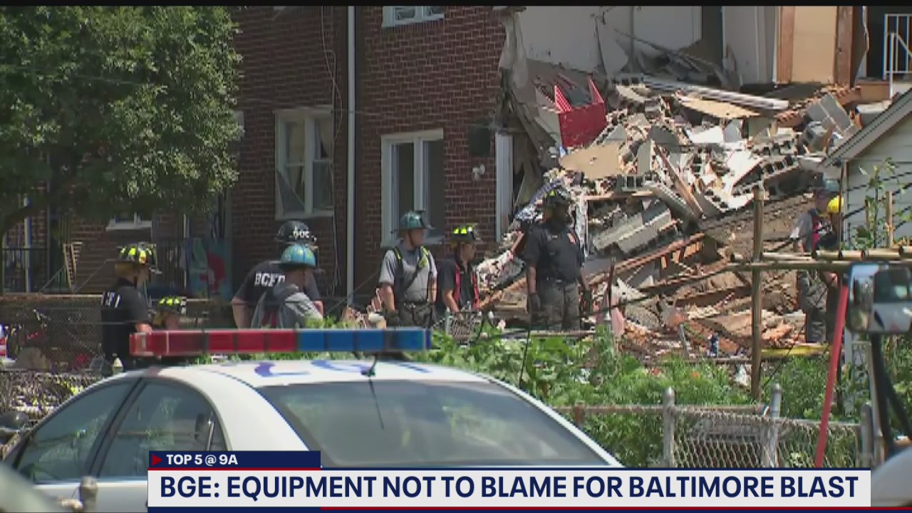 Utility company says their equipment not to blame for Baltimore explosion that left two dead