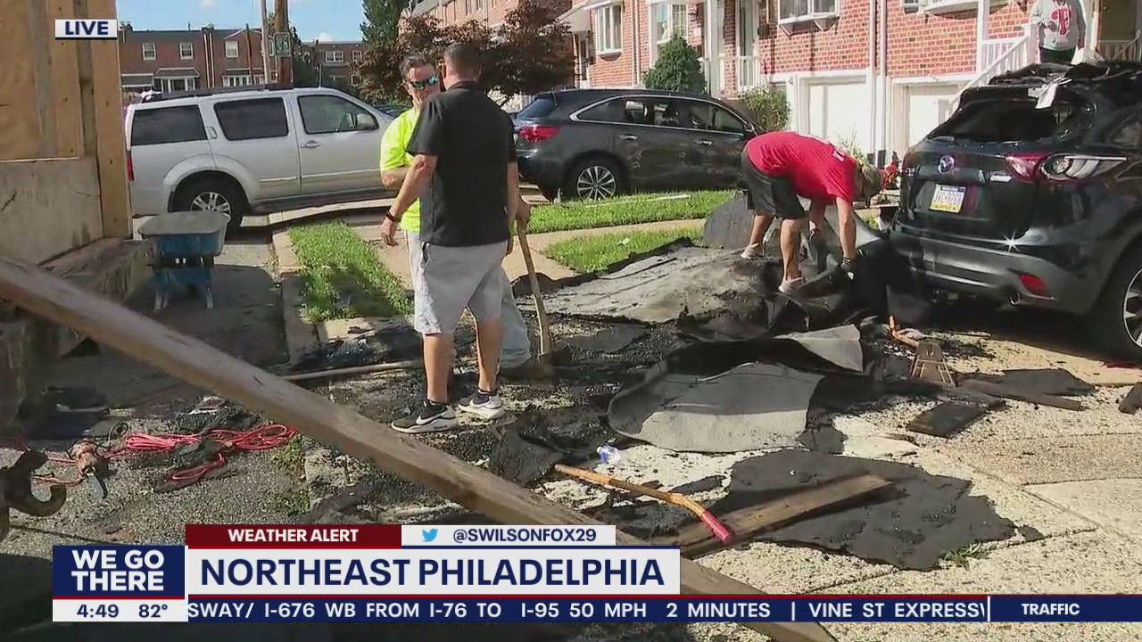 Northeast Philadelphia begins recovery in wake of tropical storm